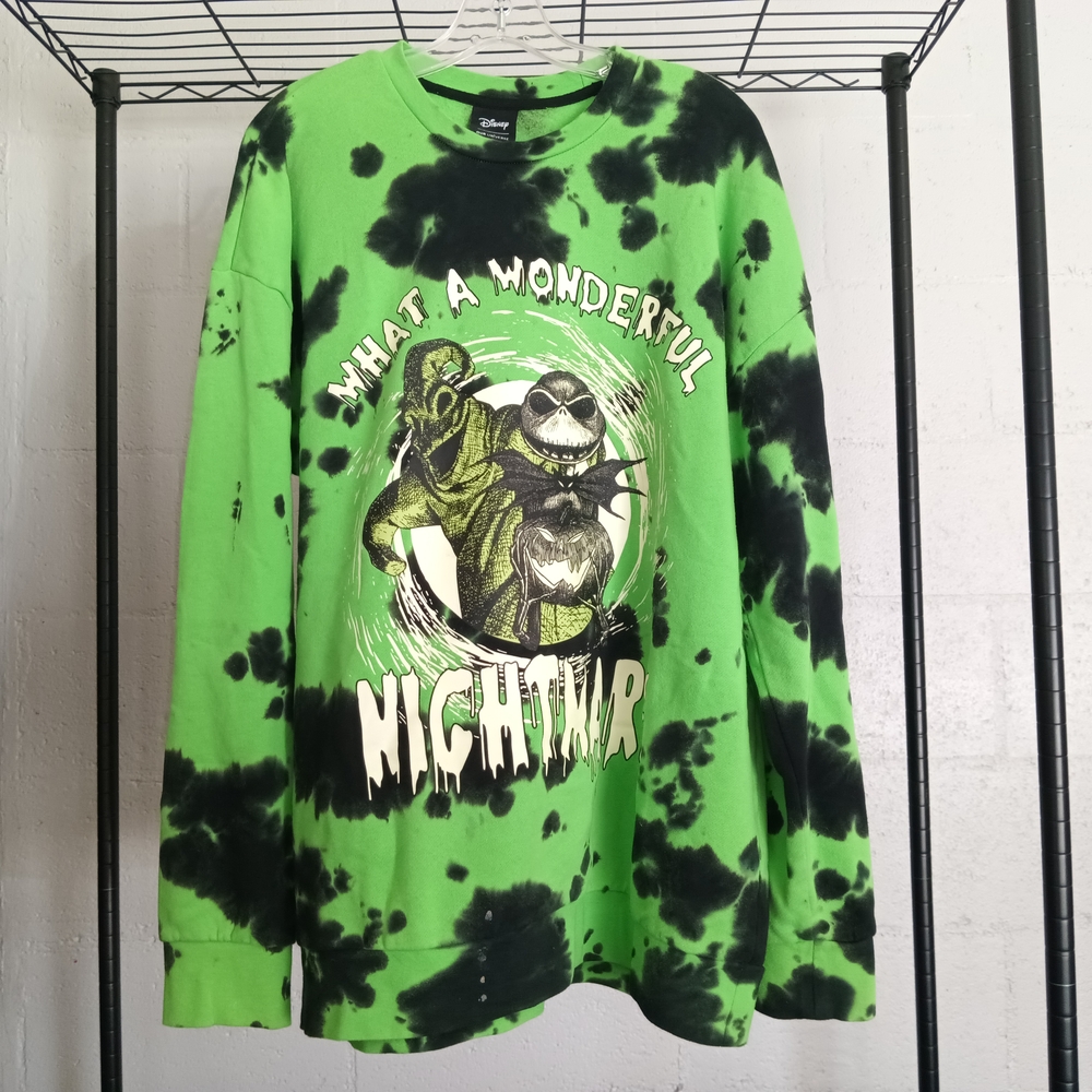 Disney Green and Black Nightmare Sweatshirt